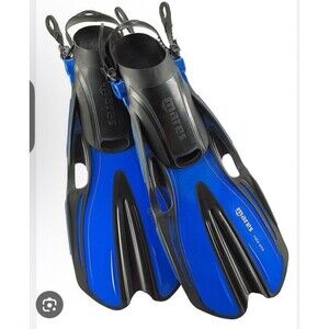 M/L Mares Volo One Unisex Snorkelling Fin Open Heel - Blue, Size 5.5 To 9